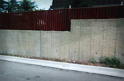 Dumpster Area Wall