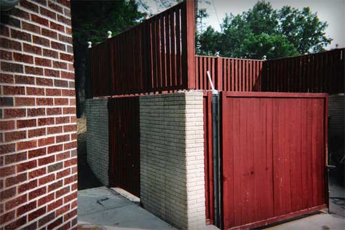 Trash Enclosure Area